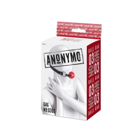 Anonymo gag, abs plastic, 64 cm, red color-8