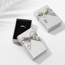 Gift box for the “Love” set, 5 × 8 (the size of the useful part is 4.7 × 7.7 cm), the color is silver