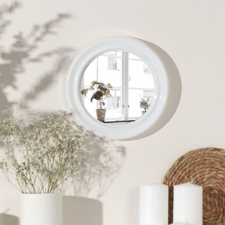 Mirror wall -mounted "modesty", D mirror surface 18.5 cm, white color-1