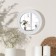Mirror wall -mounted "modesty", D mirror surface 18.5 cm, white color
