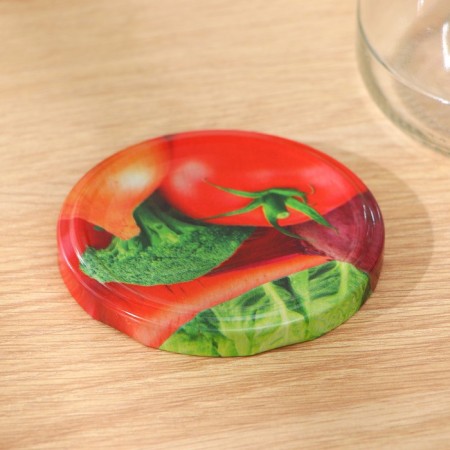 Conservation cover "Elite", TO-82 mm, varnished, packaging 20 pcs, color mix-8