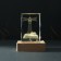 Souvenir glass backlight "Rectangle. Lighthouse" stand wood, USB 7x7x10
