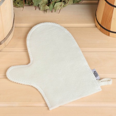 Bath set: hat, rug and mitten "to the best banner"-13
