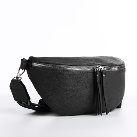 Cross-Bodi Bag on a zipper, dark gray color-1