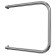 Water towel Terminus Aisi 32x2, Economy, P-shaped, 320x700 mm, chrome