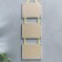 Triple photo frame on braid L-2 15x21 cm white (plastic screen)