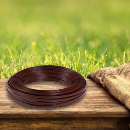 Artificial rattan 8 mm 100 m wave (chestnut)