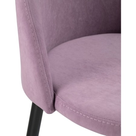Metal amisore stool/velor, black/pink 48x53x95 cm-5