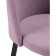 Metal amisore stool/velor, black/pink 48x53x95 cm