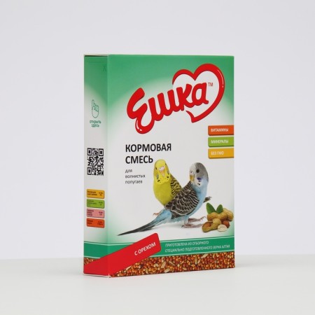 Feed "Eshka" for wavy parrots, with nuts, 500 g