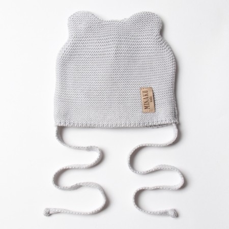 Children's hat minku rr 46-48, gray color-4