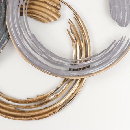 Wall metal decor "Rings" 89.5x4.4x49.5 cm-2