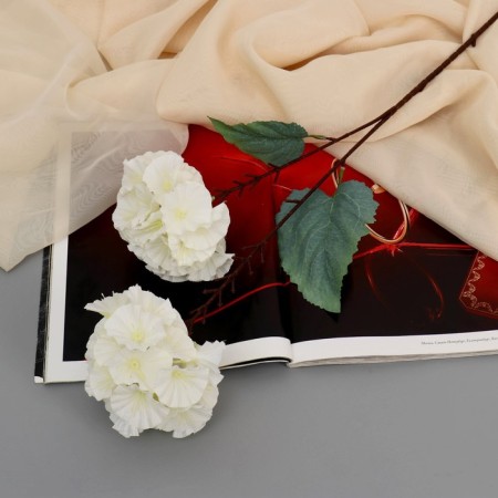 Artificial flowers "Rosita hydrangea" 60 cm, white