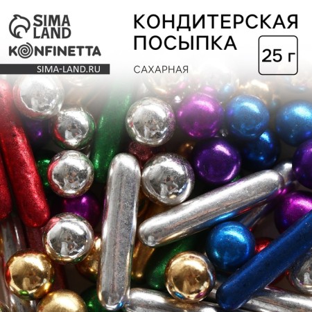 Sprinking Figure: gold, purple, green, blue, 25 g.