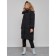 Coat insulated winter female, size 50, black color