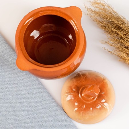 Ceramic pot for baking "meadow" 0.6l-2