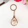 Metal keychain "Drop" rhinestones gold 10.6x2.8x2.8 cm
