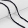 Decorative braid with beads, 6 mm, 2.7 ± 0.5 m, dark blue color