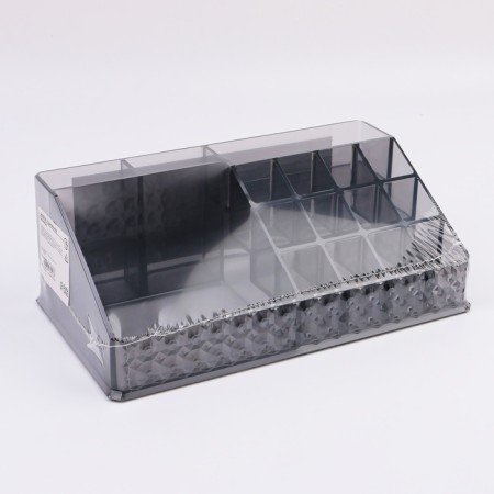Organizer for storage, 16 sections, 12.5 × 21.5 × 8 cm, black color-5