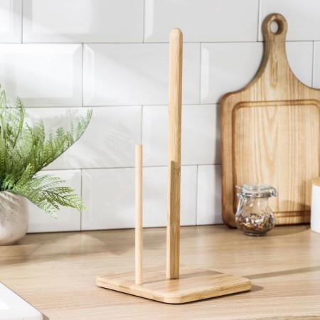 Bamboo towel holder, 16 × 16 × 36 cm