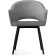 Chair on a metal frame Ouster MR-11 metal/velor, black/gray 60x58x81 cm