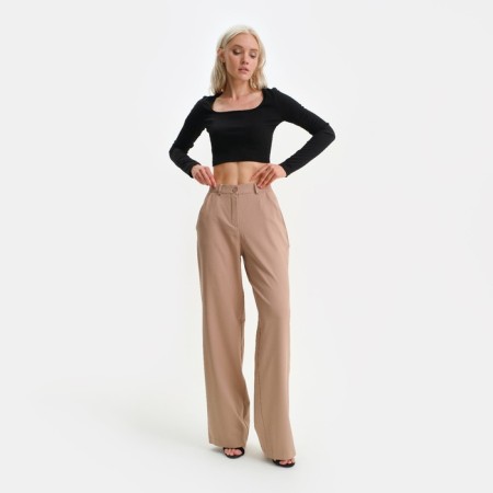 Women's straight pants MIST R.42, beige