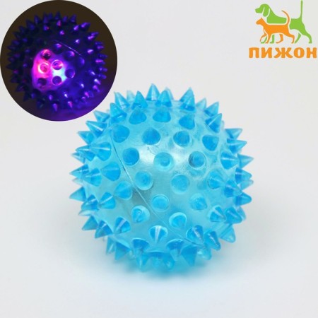 The glowing ball for dogs is medium, tpr, 5.5 cm, blue