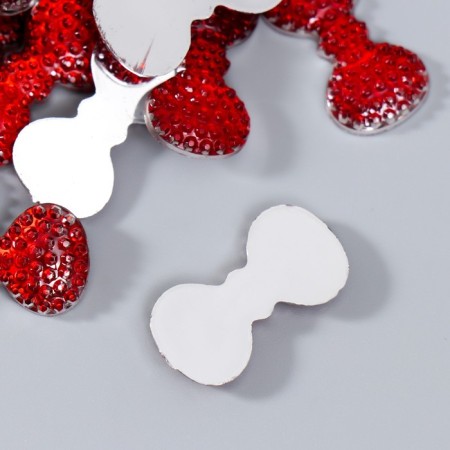 Decor for creativity Plastic "Rhinestial Balt. Red" set 40 pcs 1.3x2.4 cm-1