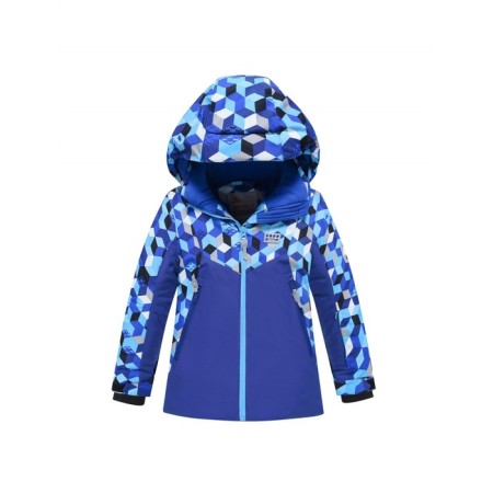 Ski costume for a boy, height 110 cm, blue color-1