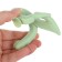Silicone teether "swan", green color, crush me