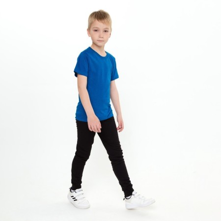 Pants for a boy, dark blue color, height 134-2