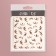 Nail stickers "petals", golden/pink color