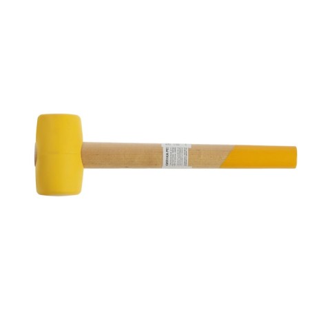 Kiyanka scrap, wooden handle, yellow rubber, 45 mm, 200 g-1