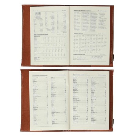 Organizer A5, 120 sheets in a cage, with a knife, with a pocket, PVC cover, mix-6