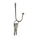 Hook furniture tundra TKO003, one -rod, bronze, 50 pcs