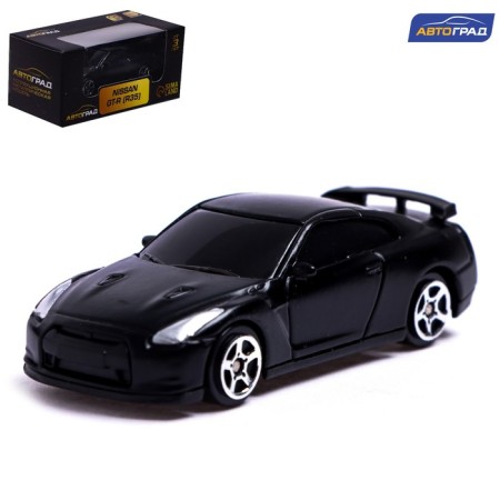 Metal machine Nissan GT-R (R35), 1: 64, black matte color
