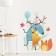 Sticking plastic interior color "wonderful animals" 30x60 cm