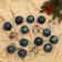 Set of balls plastic D-6 cm, 16 pcs "winter" blue