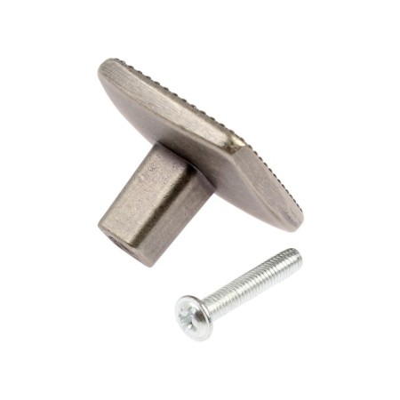 Pen button Elegant, ceramic, old silver color-4