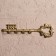 Key Key "Cey" Brass 20x5.5x2 cm