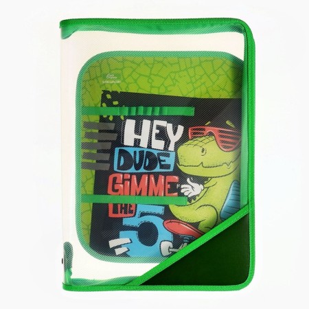 Labor folder A4, 325 x 230 x 25 mm, lightning around, folding bar, plastic, PTR-1, calligrata "Dino Skate"-2