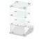 Desktop window, 2 shelves, 300 × 300 × 500, chipboard, glass color white