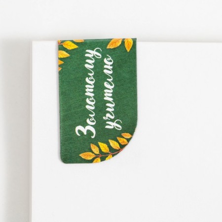 A set of magnetic bookmarks 4 pieces on the substrate "Best Teacher"-5