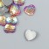 Decor for creativity Plastic "Scales wine color - heart" 1.2x1.2 cm
