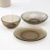 Elica table set, 30 items, brown color