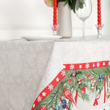 New Year. Tables of winter miracles (12C23) 145x145cm, morned 170g/m, HL100%-4