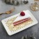 Ceramic "Ornament" dish, 20.5 x 12.5 x 1.8 cm, white color