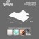 Bilateral self -adhesive holders of the tundra, 33x15 mm, white color, 16 pcs.