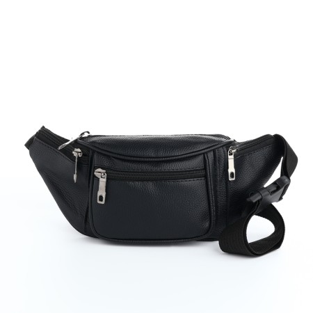 Lightning waist bag, black color-1