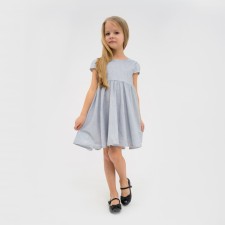 Dress elegant children's KAFTAN, p. 34 (122-128 cm), silver